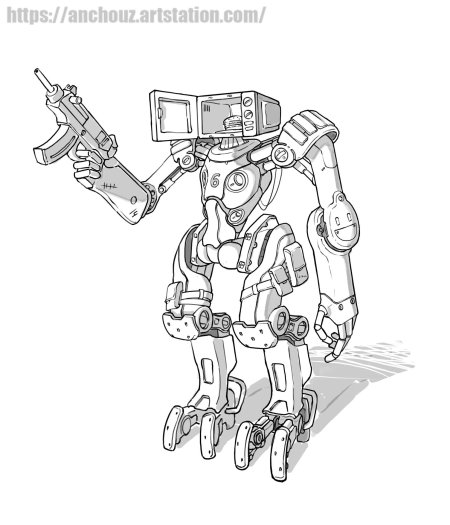Раскраска робот