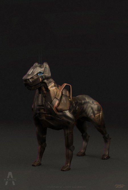 Собака киборг