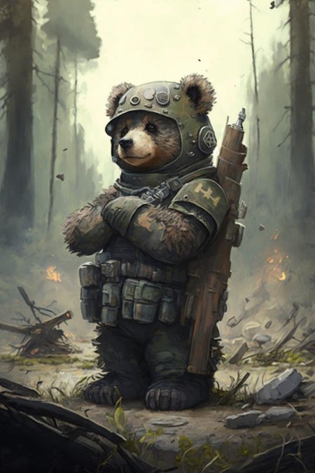 Медведь военный