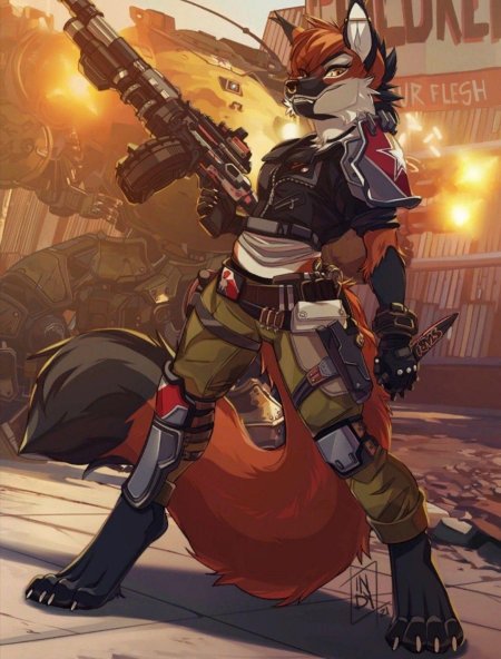 Фурри милитари арт