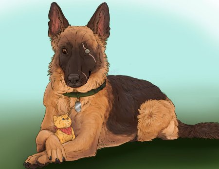 Собака овчарка немецкая