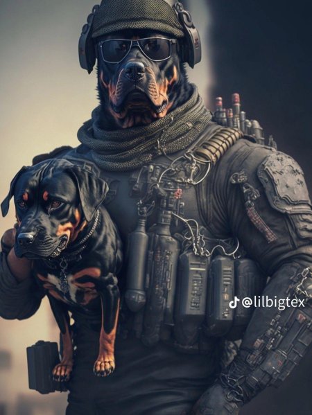 Собака ротвейлер