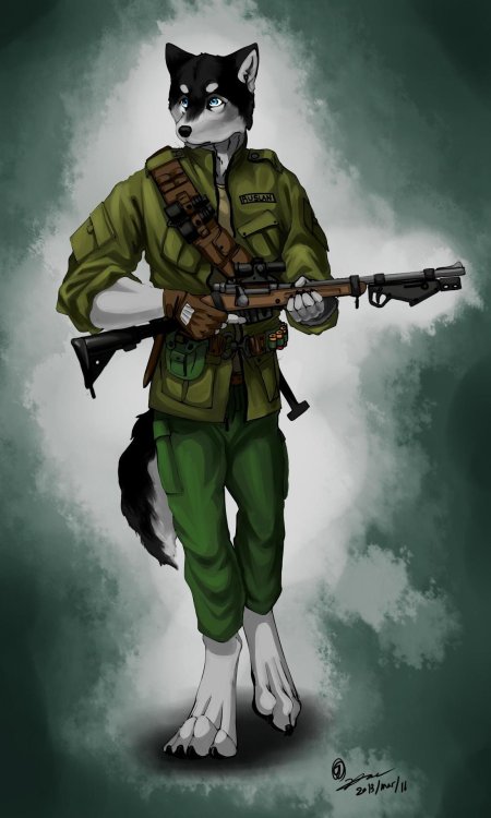 Волк солдат