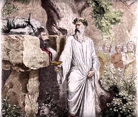 Друиды кельтов жертвоприношение