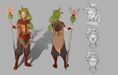 Эльф друид днд