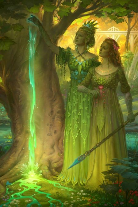 Дриада фэнтези арт друид