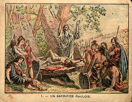 Друиды кельтов жертвоприношение