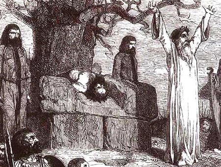 Друиды кельтов жертвоприношение