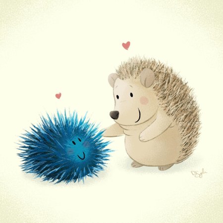 Ежики любовь