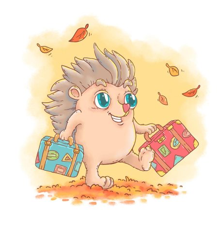 Ежик путешественник