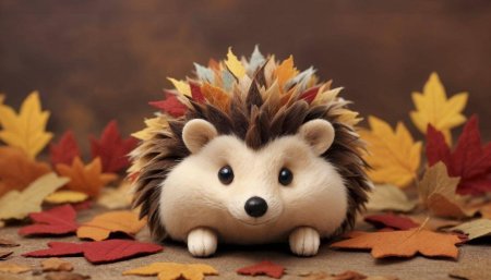 Поделка осенняя ежик