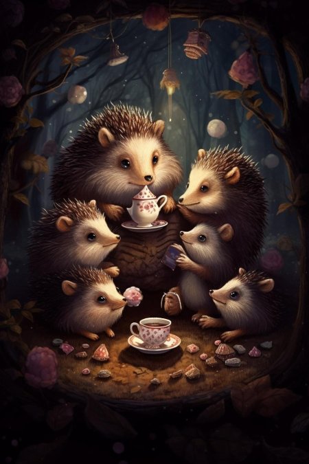 Семейка ежиков