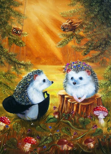 Ирина глущенко художник ежики