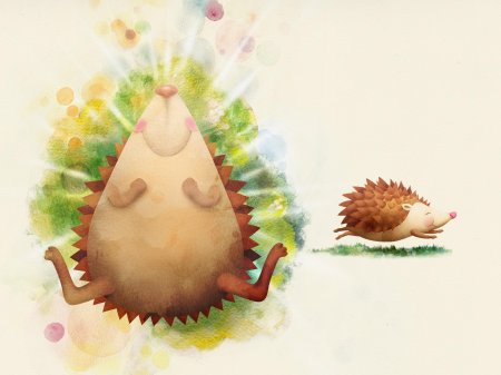 Ежик иллюстрация