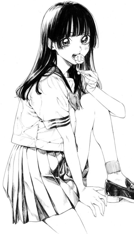 Рисунки девушек из аниме