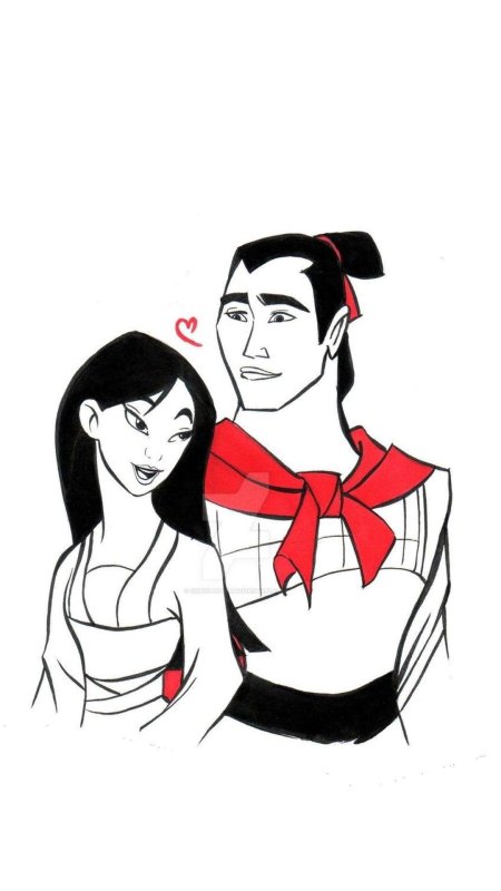 Раскраска дисней мулан