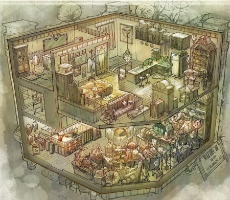 Планировка фэнтези дома