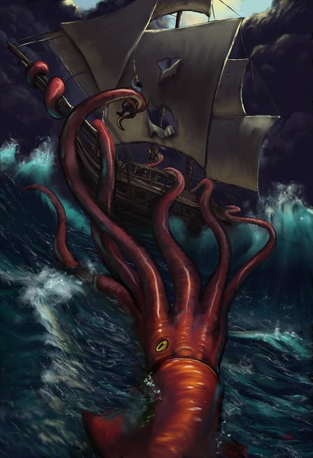 Гигантский осьминог кракен