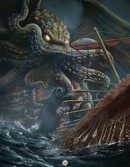 Кракен морской монстр