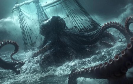 Кракен морское чудовище