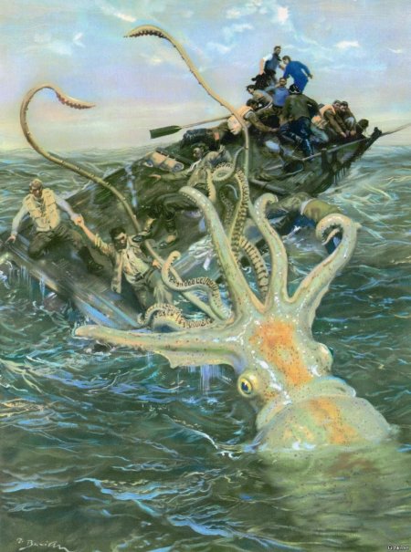 Гигантский кальмар кракен