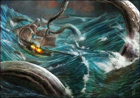 Гигантский кальмар кракен