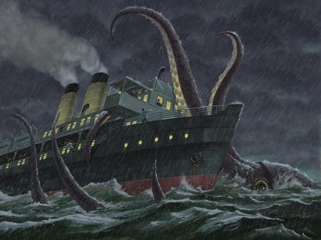 Гигантский кальмар кракен