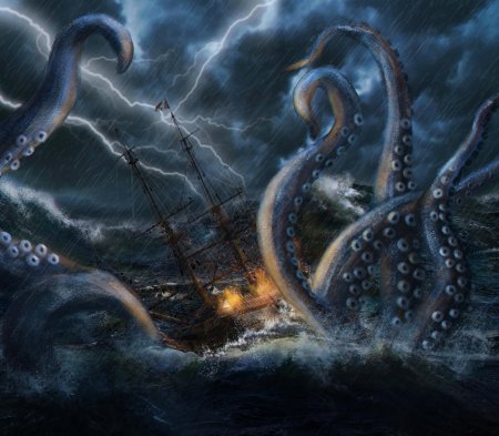 Кракен морское чудовище