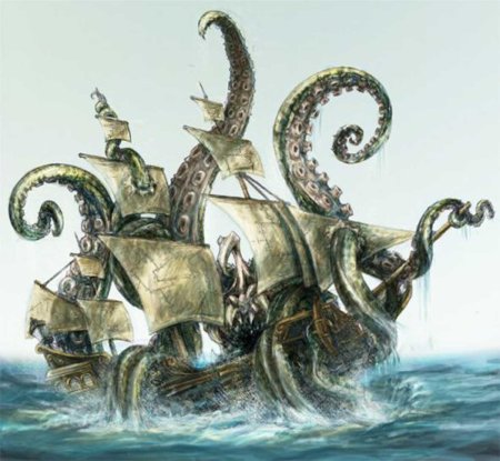 Гигантский осьминог кракен