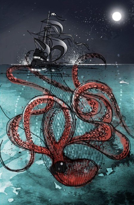Осьминог арт