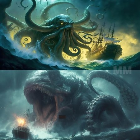 Гигантский кальмар кракен