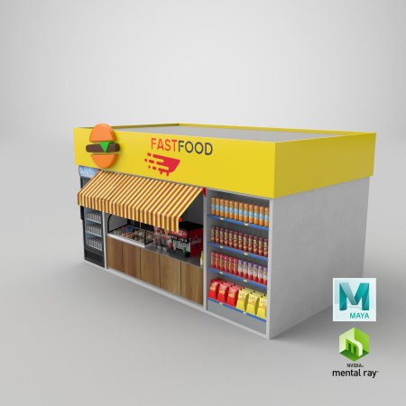 Д модель торговая палатка