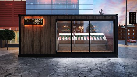 Торговый павильон из контейнера