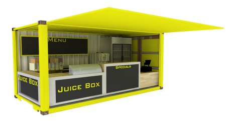 Кафе из контейнера футов