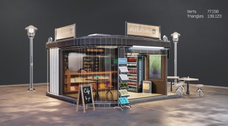 Container cafe d models