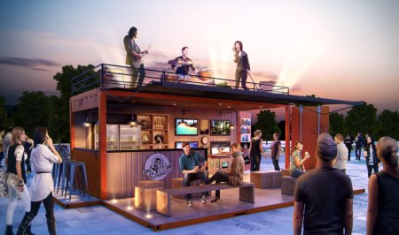 Кафе из контейнера проекты