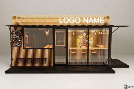 Контейнер 20 футов кофейня