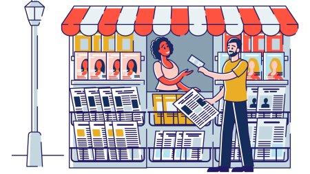 Киоск рисунок