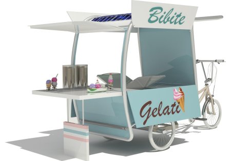 Тележка для мороженого isa carrettino