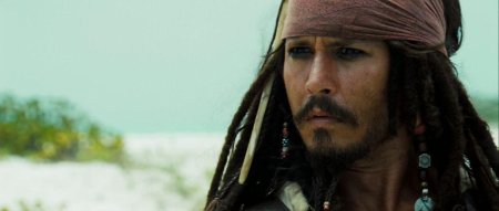Johnny depp as captain jack sparrow