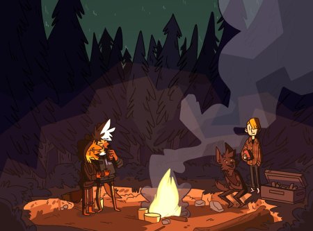 Фурри посиделки у костра