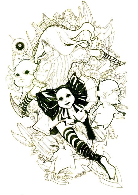 Алиса в стране кошмаров рисунки