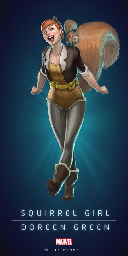 Девочка белочка марвел