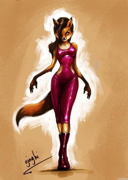 Фурри лиса девушка