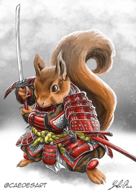 Белка самурай