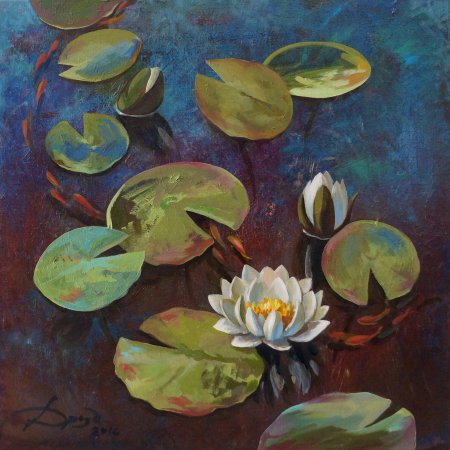 Живопись кувшинки сахаров