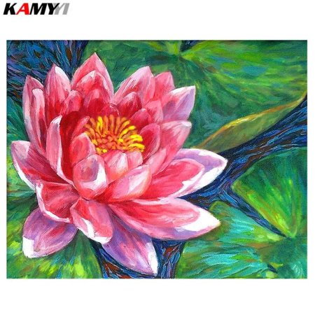 Цветок гуашью