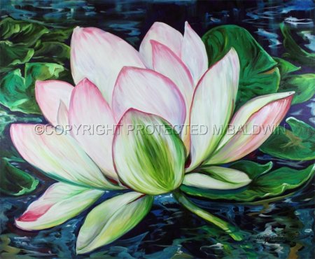 Лотос живопись акрил