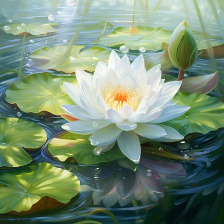 Лотос кувшинка