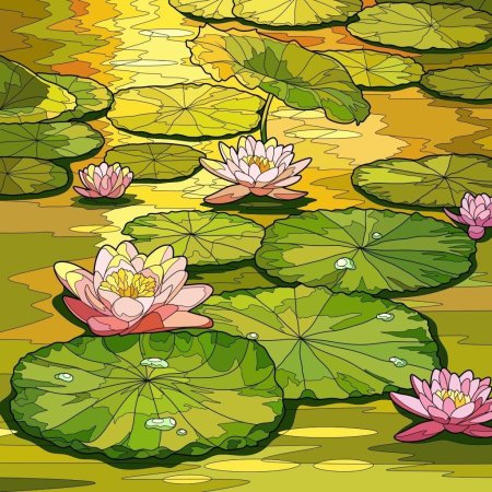 Лотос живопись